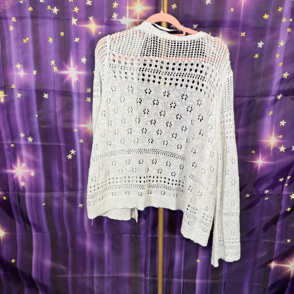 Torrid - Cardigan White Eyelet - White - 2x - Picture 5 of 7